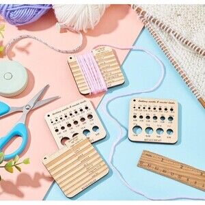 Needle Gauge And Ruler Knitting Tool Crochet Accessories Measuring Tools